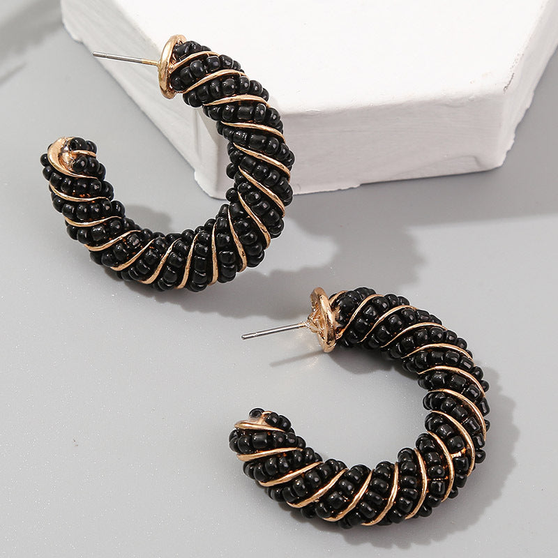 black-beaded-gold-wrap-hoop-earrings-jlt11132
