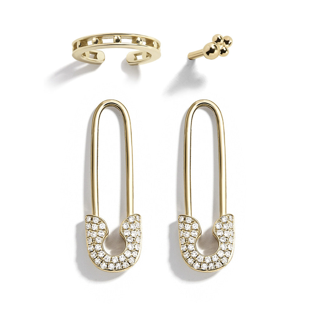 Just lil things Gold Pin  Earrings  jlt11462