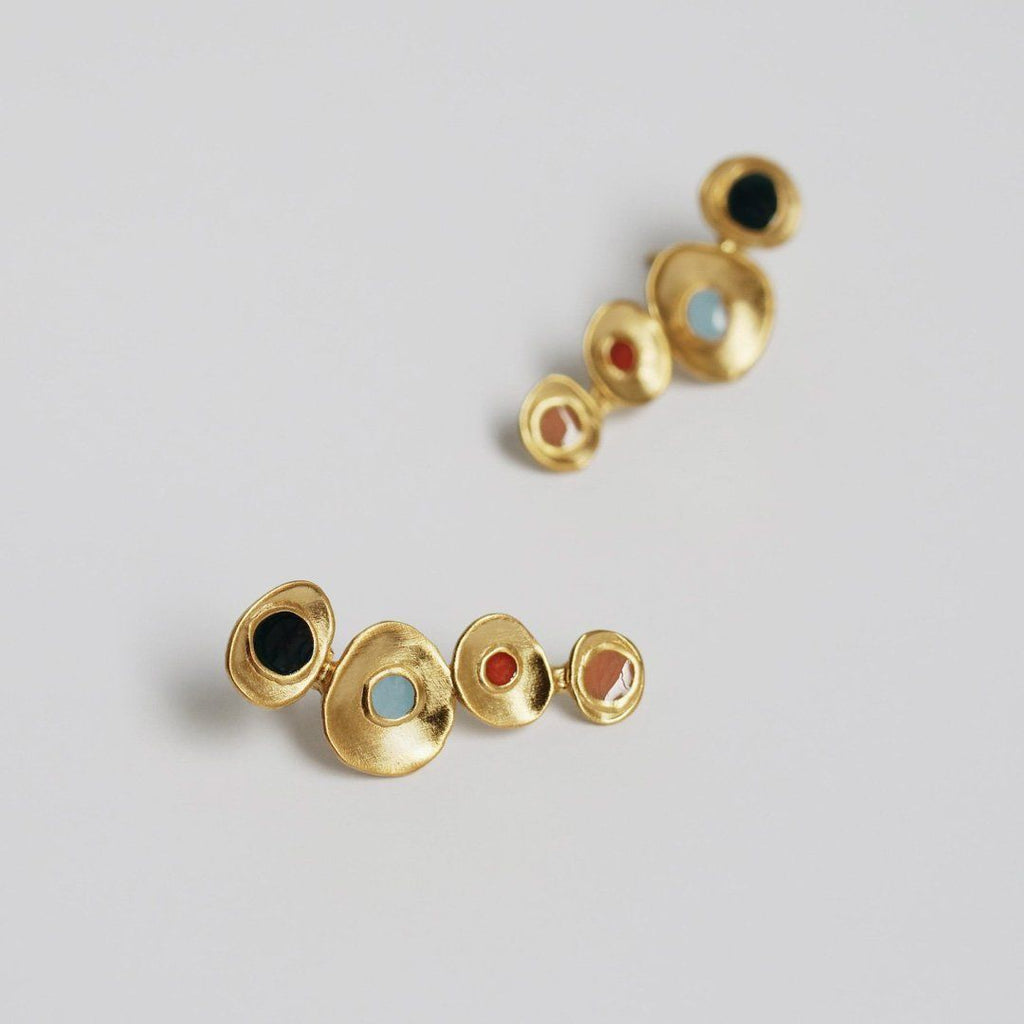 Just Lil Things  Gold Pin Earrings jlt11655