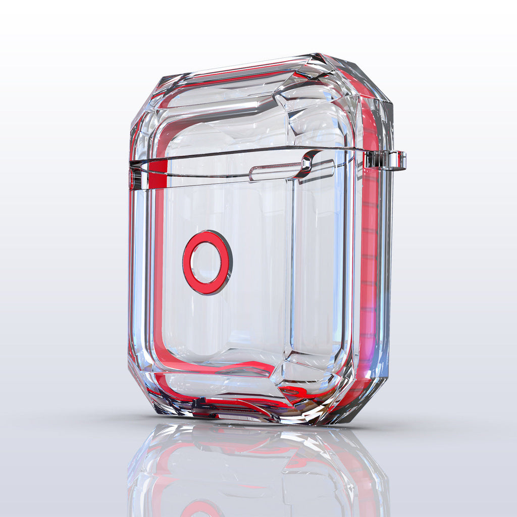 applicable-to-apple-bluetooth-headphone-set-airpods-protective-sleeve-first-generation-second-generation-creative-transparent-tpu-two-color-protective-shell