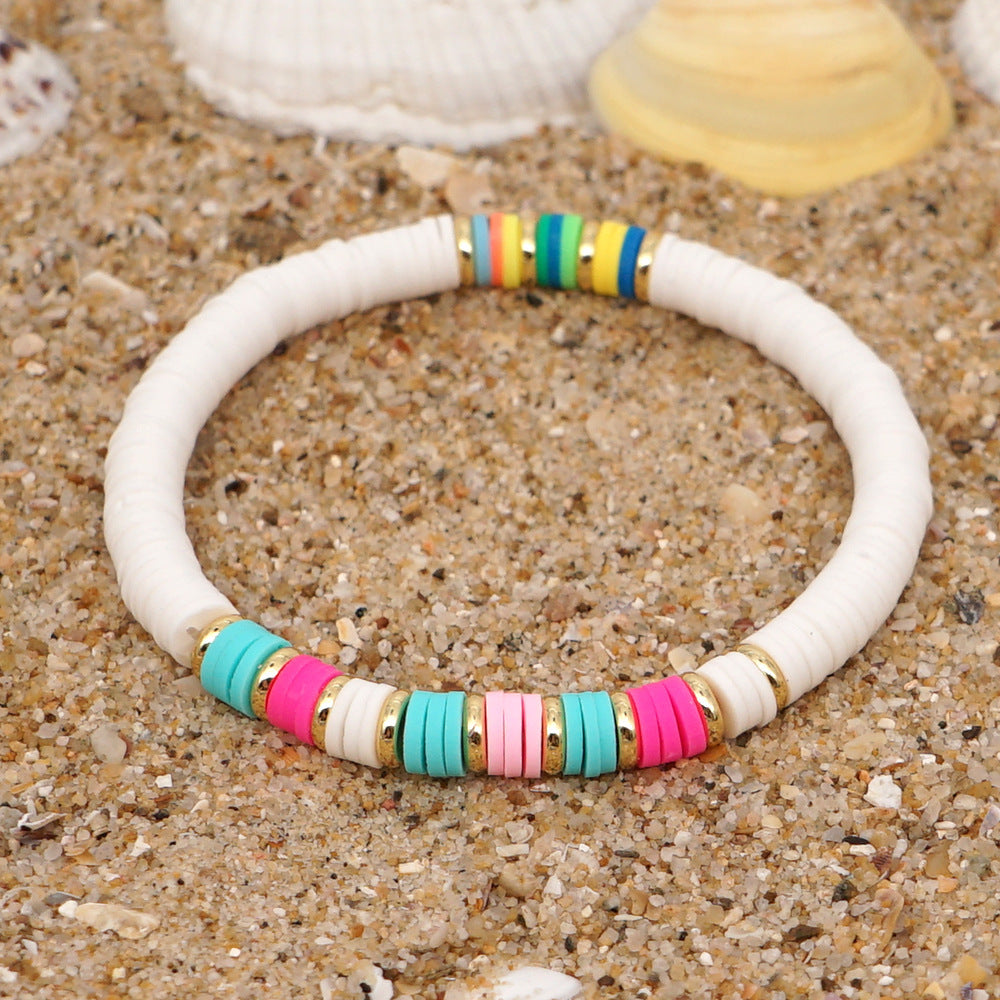 Just Lil Things  Artificial White Bracelets jltb0226