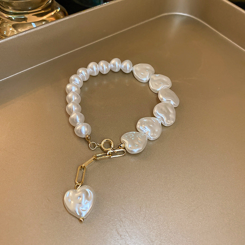 Just Lil Things  Artificial White Bracelets jltb0234
