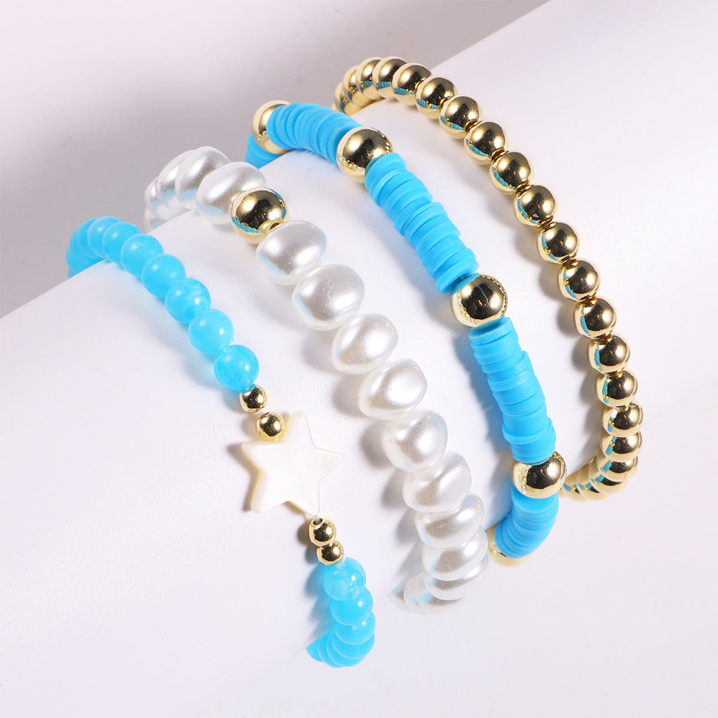 Just Lil Things  Artificial Blue Bracelets jltb0242