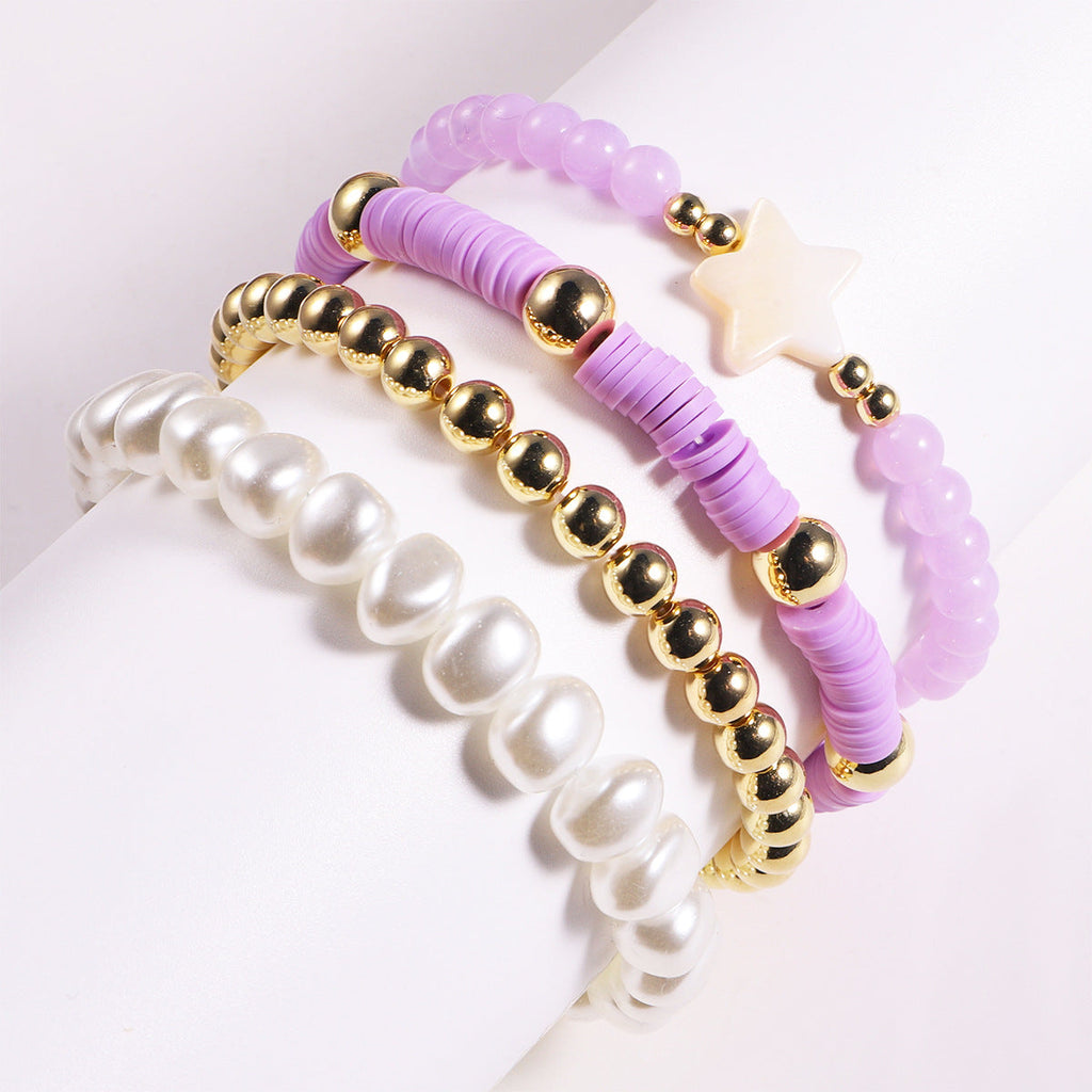 Just Lil Things  Artificial Purple Bracelets jltb0243