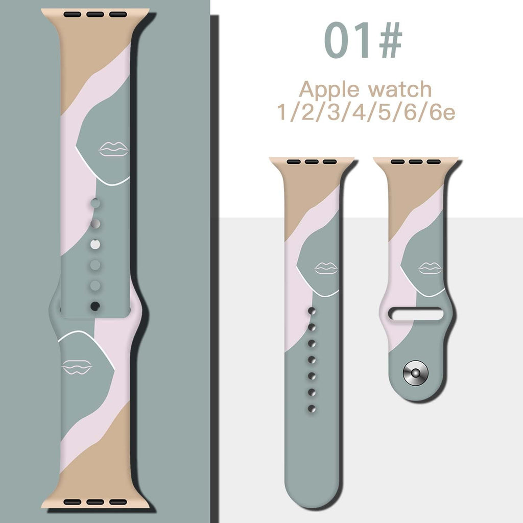 apple-watch-apple-strap-butterfly-buckle-silicone-printing-strap-morandi-strap-iwatch7